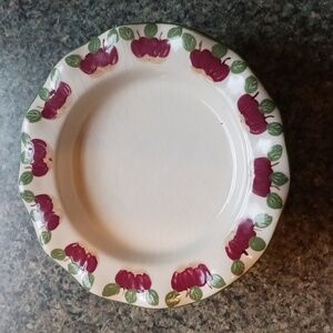 Large Candle Holder Apples and Leaves